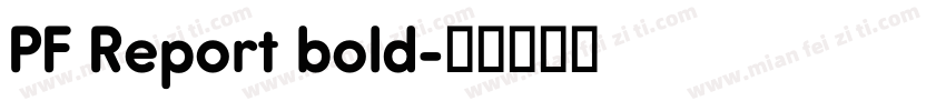PF Report bold字体转换